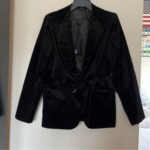 PAIGE Black Velvet Women's Blazer